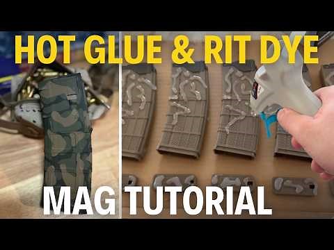 How to hot glue and rit dye your mags