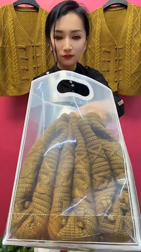 #Cardcutes for middle-aged and elderly mothers #Knitted cardigan