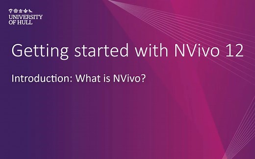 【NVivo教程】（转载）定性研究分析软件(中英文字幕)