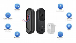 Watch SJCODE 1080P Wired Video Doorbell ﹙Wiring Required﹚ on Amazon Live