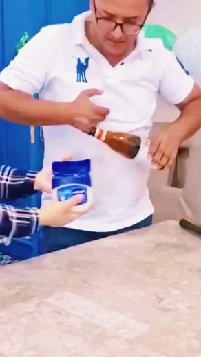 Funny Kitchen Prank with Makeshift Bottle Opener