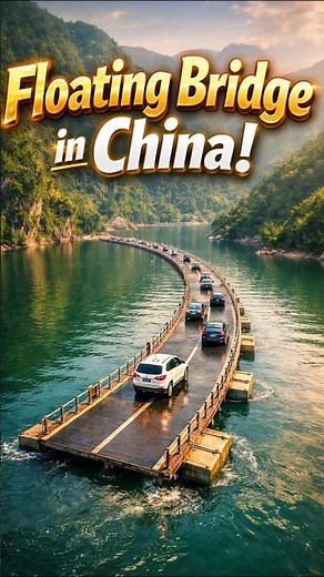The Mysterious Floating Bridge of ChinaCars Drive on Water!