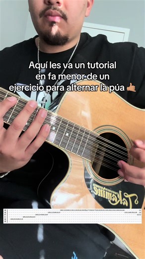 Tutorial de ejercicio para alternar la púa en guitarra