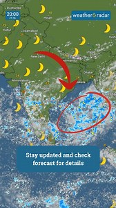 1.6K views · 23 reactions |  A low-pressure area is brewing over the Bay of Bengal, with potential to develop into the season's first post-monsoon cyclonic storm.. #Monsoon #Cyclone #WeatherAlert | Weather & Radar India | Facebook