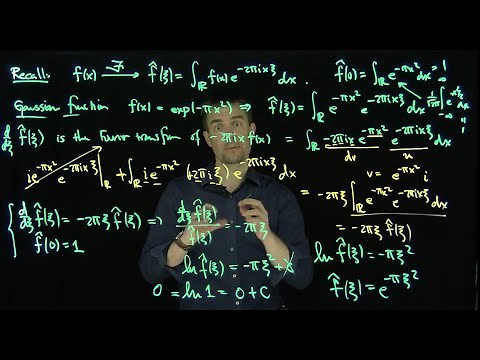 The Fourier Transform of a Gaussian Function