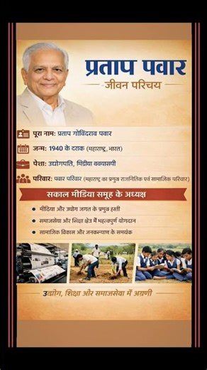 प्रताप पवार का जीवन परिचयbiography#ytshorts #gkquestion#upsc#gk