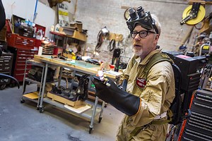 Adam Savage Shows Off His 'Ghostbusters' Halloween Costume, Including a Proton Pack That Lights Up