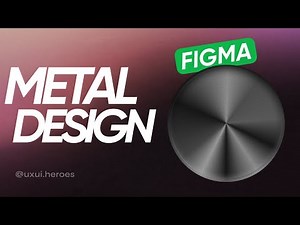 Create metalic chrome gradient using figma | Figma tutorial | Figma design