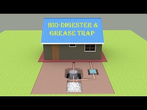 Biodigester septic tank construction.(Soak pit // grease trap)