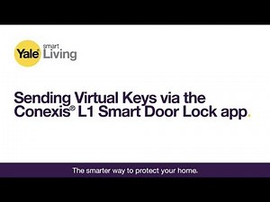 Sending virtual keys via the Conexis® L1 Smart Door Lock app.