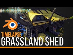 Grassland Shed - Create a Game Asset - Blender 2.79 - Timelapse