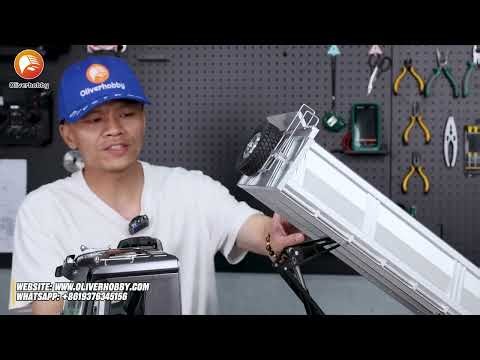 Super detailed breakdown of the 1/14 scale RC 8x8 dump truck K5703 is here!#rc #rchobby #rcmodel