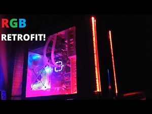 How to retrofit an old computer case with custom RGB lighting