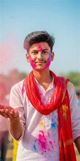 Holi Prompt Trending Ai Boy Style Photo Editing | Gemini Ai Photo Edit 2026 #Shorts #Ai #Viral #Edit