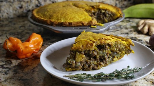 Jamaican beef patty pot pie recipe
