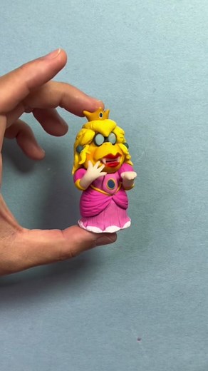 Making Kamek as Princess Peach from Super Mario Bros Movie with Polymer Clay #clay #polymerclay #DIY #supermario #mario #supermariobrosmovie #game #mariogame #gamecharacter
