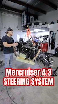 This Is How Steering Works On A Sterndrive Engine! (Mercruiser 4.3)