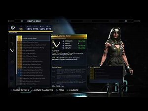 Injustice 2 Enchantress Gear Showcase (Updated 2021)