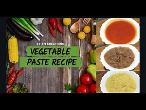 Homemade Vegetable Paste || Ginger Garlic Onion And Tomato Paste Recipe