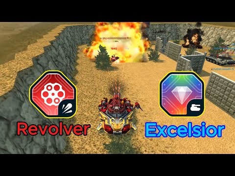 Tanki Online - Hammer Revolver gameplay 