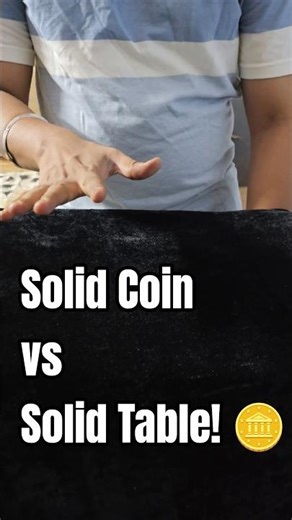 Impossible Coin Through Table! 😱 (Magic Trick) #shorts #coinmagic #magic #viral
