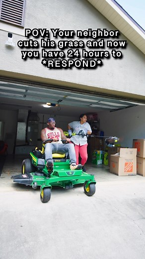 5M views · 63K reactions | Challenge accepted  #gratitude #lawncare #relatable #reality #challenge #neighbors | Terrill Alphonso Bams | Facebook
