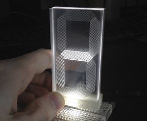 A Transparent 7-Segment Display