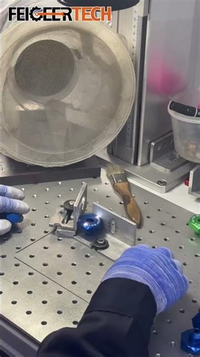 Precision Laser Marking on Anodized Aluminum#shorts 