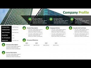 One Pager Company Profile PowerPoint Presentation Slide | Kridha Graphics