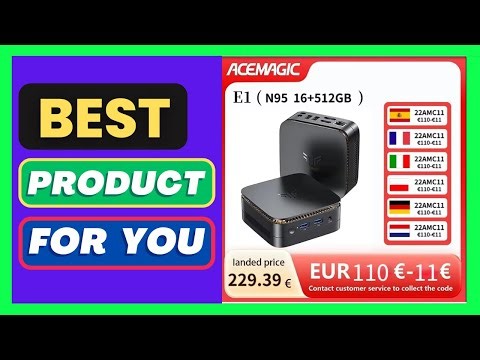 ACEMAGIC Intel N95 Mini PC DDR4 16GB RAM 512GB SSD Computer