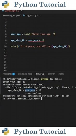 Important Thing To Remember With Python's Input Function | Python Tutorial