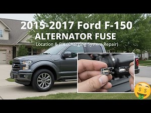 2015-2017 Ford F-150 ALTERNATOR FUSE Location & FIX (Charging System Repair)