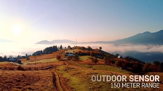 EMOS Wetterstation WLAN mit Windmesser und Regenmesser - zur Wettervorhersage, für drinnen & draußen - Überwacht Zeit, Datum, Temperatur, Luftfeuchtigkeit, Luftdruck - 12-24 Stunden Vorhersage