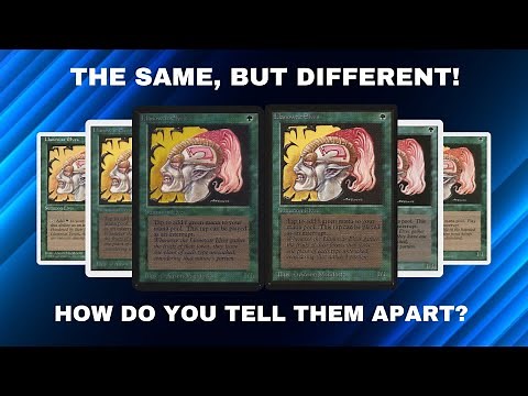 How to tell the difference between Alpha, Beta, Unlimited, Revised, 4th, & 5th edition Magic cards