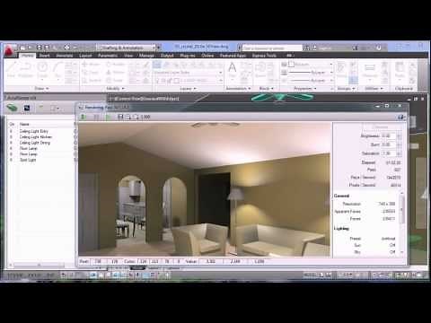 Interior Lights for Rendering in AutoCAD with nXtRender