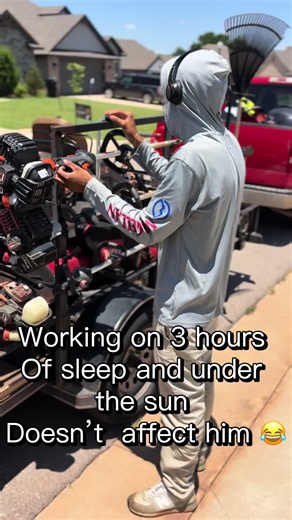 Landscaper Tired After 3 Hours Sleep — Funny Viral Clip