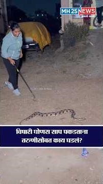 What happened to the young woman while catching a poisonous snake?