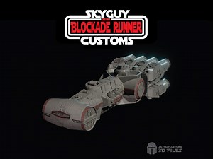 Blockade Runner Model | 3D Print File | Star Wars Inspired Collectible | Tantive IV | Inspired by Micro Galaxy Squadron - Etsy