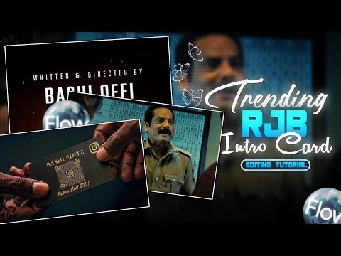 How to Edit | RJ Balaji Karuppu title intro | Full Editing Tutorial | #tamil