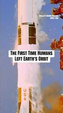 The first time humans left Earth's orbit #shorts #astronaut #apollo