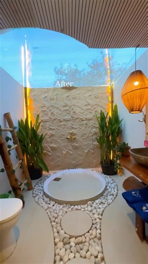 Blue Bella Glamping on Instagram: "Part 2 - Before vs After Washroom Goals 💯 @theblue_bella #bluebellaresort #glamping #washroom #resort #unique"