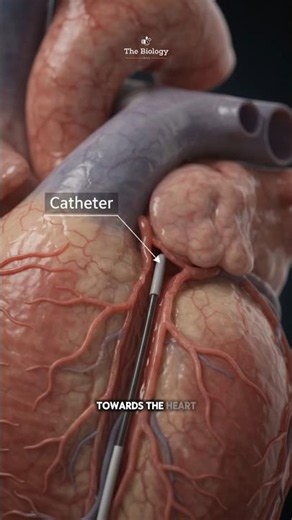 How Doctors Detect a Heart Artery Blockage | Coronary Angiography #angiography #shorts