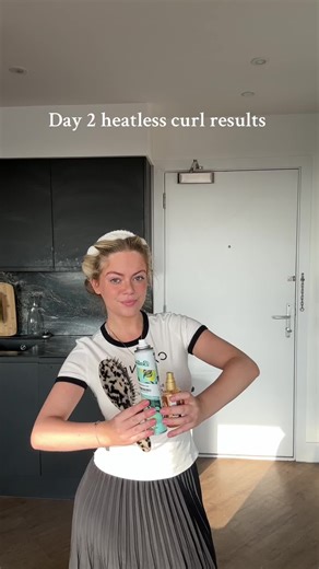 Perfect heatless curl results every time #creatorsearchinsights #hairtok #haircare #rollers #heatless #curly #girls #curlyhair #overnightcurls #girls #ootd