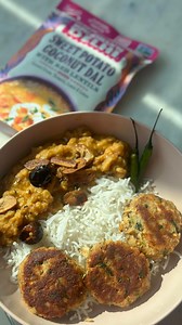 Recipe: - @brooklyndelhi Sweet Potato Coconut Dal - Cooked Basmati Rice Tadka for Daal: - 1 Tbsp Ghee - 1 Clove Garlic Sliced - Panch Phoron (Bengali Five Spice mix) - 2 Dried Red Chilies Tuna Kebab: (13-14 pieces) - 2 cans Tuna (drain water) - 1 medium boiled potato - Store Bought Kebab Masala ( Shami kebab masala preferred) - Chopped cilantro - Chopped green chilies - 1 egg - 1/4 cup bread crumbs - Oil for frying . . . . #privatechef #dal #dalrecipe #dalfry #tadka #dalchawal #bhaat #shamikebab