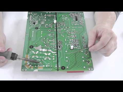 How to Solder a Fuse - DIY How To Solder Tip #1 - TV Board Repair