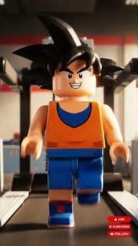 Goku Breaks a Treadmill in 3 Seconds 💥🏃‍♂️ Funny Goku Adventures #lego #shorts
