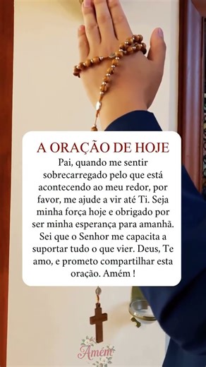 ORAÇÃO DE HOJE! FAÇA AGORA E COMPARTILHE COM QUEM VOCÊ AMA!