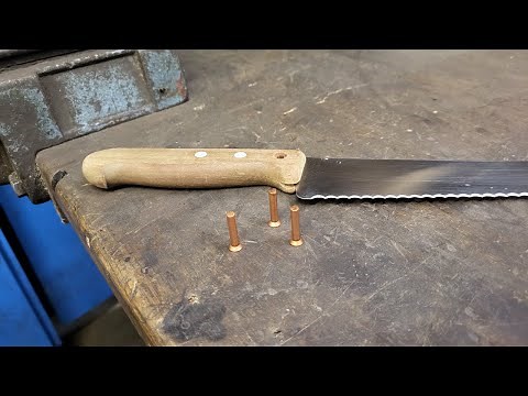 How to rivet a knife handle