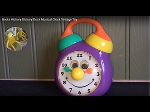 Boots Hickory Dickory Dock Musical Clock Vintage Toy
