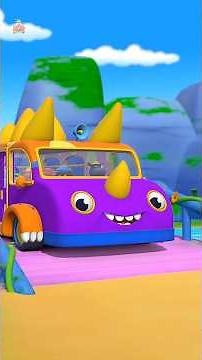Wheels on the Bus Song, Fun Learning #nurseryrhymes #bussong #shorts